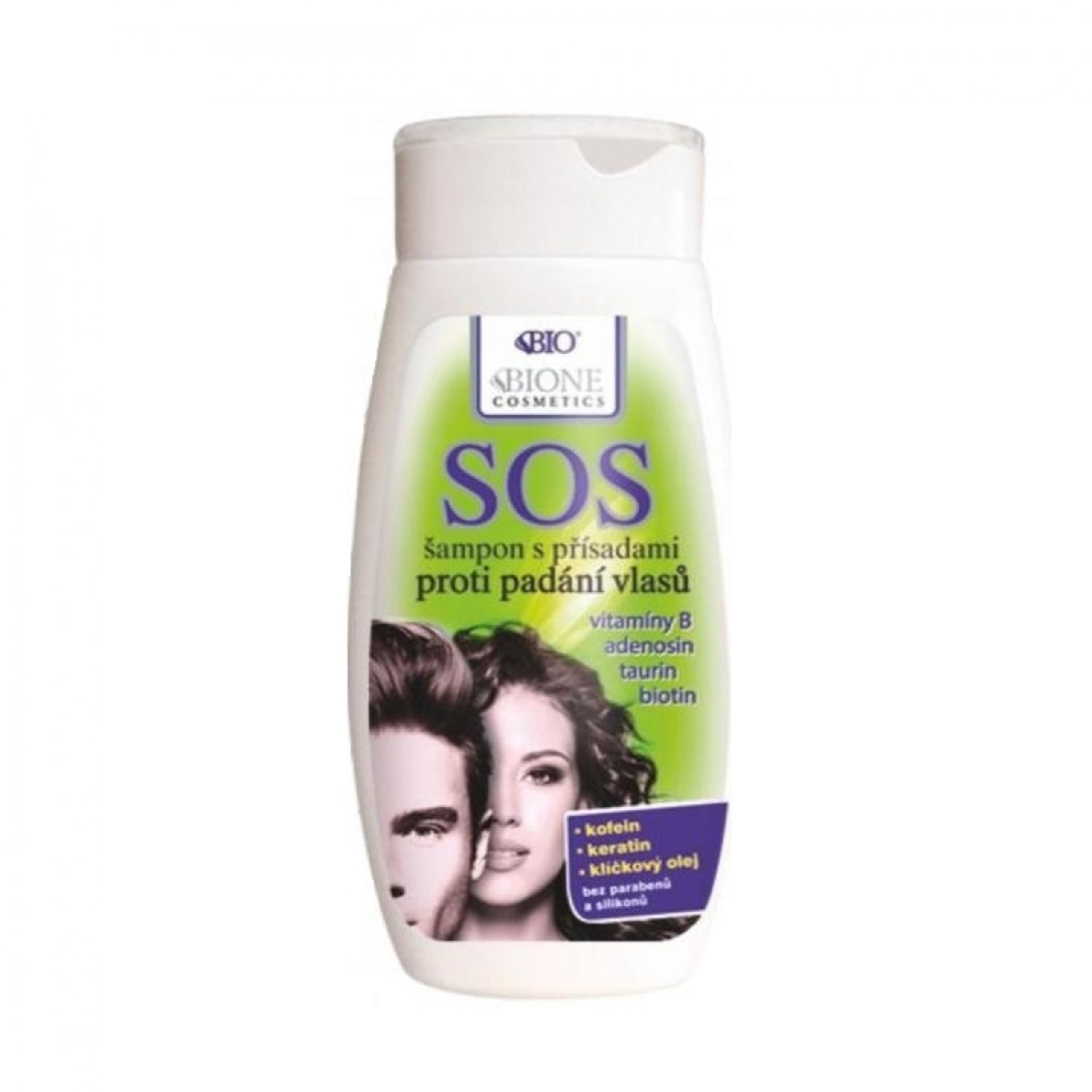 Bione Cosmetics SoS šampón s prísadami proti padaniu vlasov 250 ml