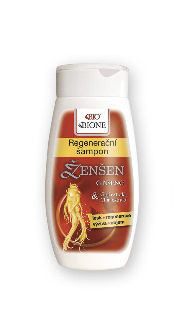 Bione Cosmetics Ženšen regeneračný šampón na vlasy 260 ml