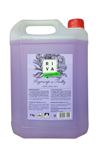 Riva Rozmarín a Fialky antibakteriálne jemné tekuté mydlo 5 kg