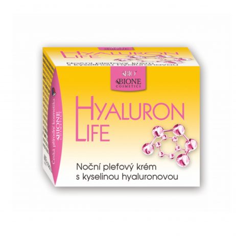 Bione Cosmetics Hyaluron Life s kyselinou hyalurónovou Nočný pleťový krém 51 ml