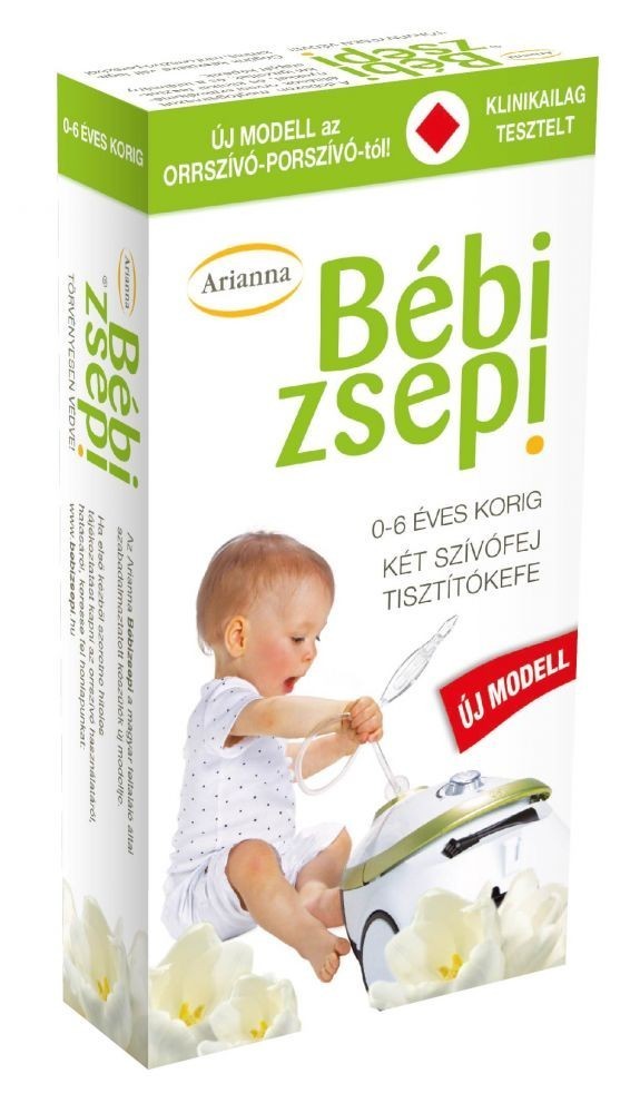 E-shop ARIANNA ergonomická odsávačka hlienov s čistiacou kefkou na vysavač