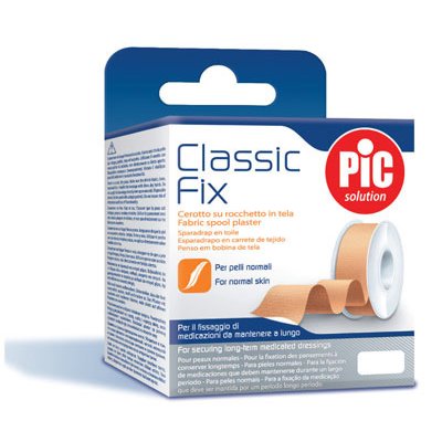 PIC Classic Fix, Leukoplast z textílie, 5mx5cm