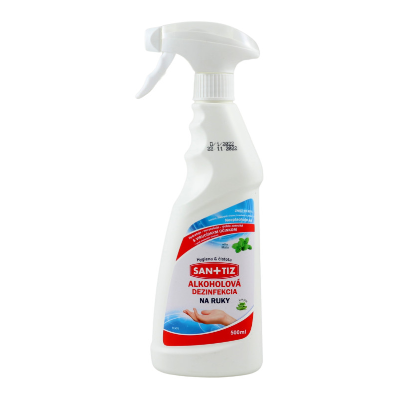 E-shop SANITIZ dezinfekcia s rozprašovačom 500ml