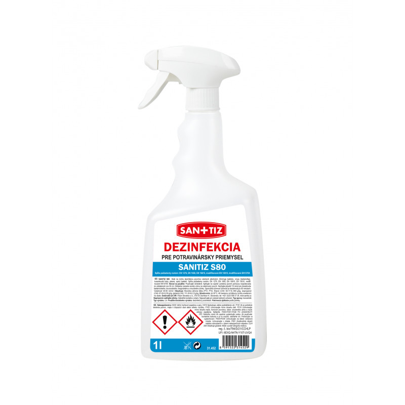 E-shop SANITIZ S80 dezinfekcia pre potravinársky priemysel 1l