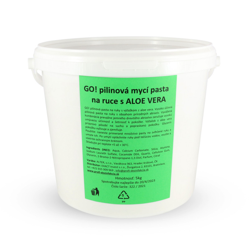 E-shop GO! pilinová umývacia pasta na ruky s ALOE VERA 5kg