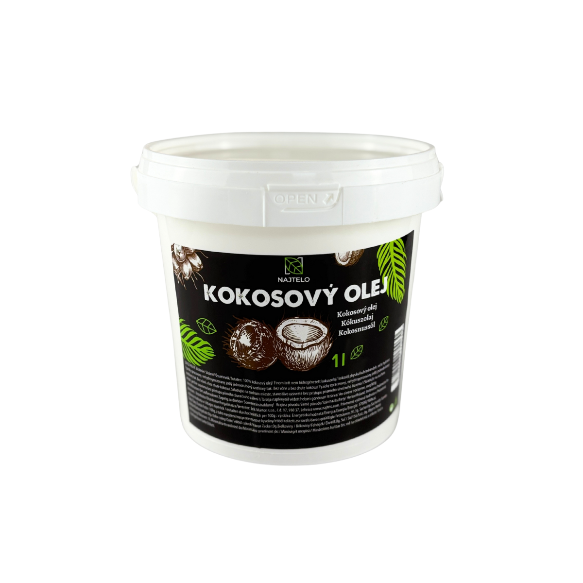 E-shop Najtelo kokosový olej na varenie 1 l