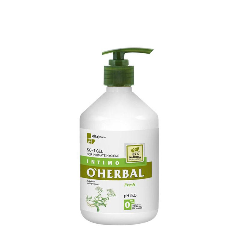 E-shop O’Herbal jemný gél pre intímnu hygienu Fresh 500ml