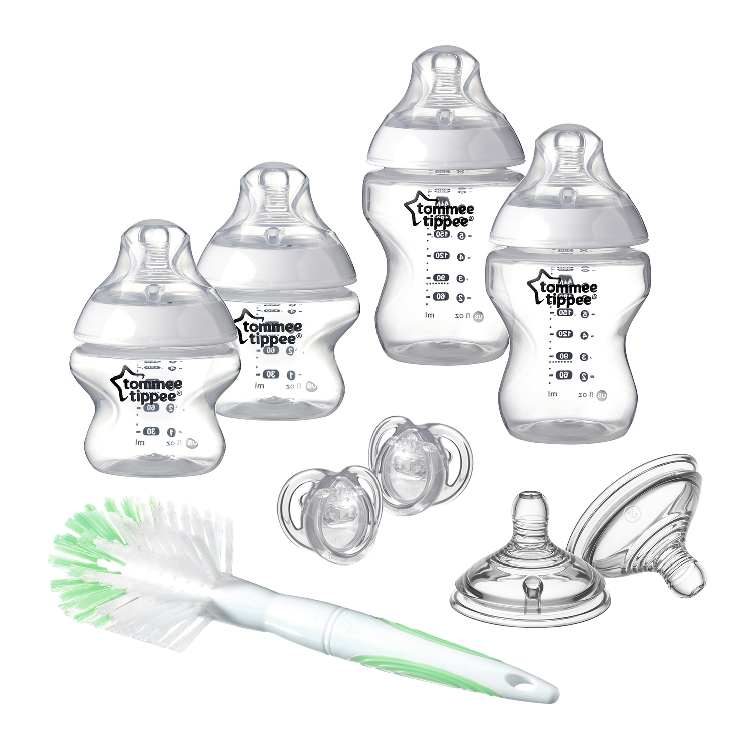 E-shop Tommee Tippee CTN Sada dojčenských fliaš s kefkou