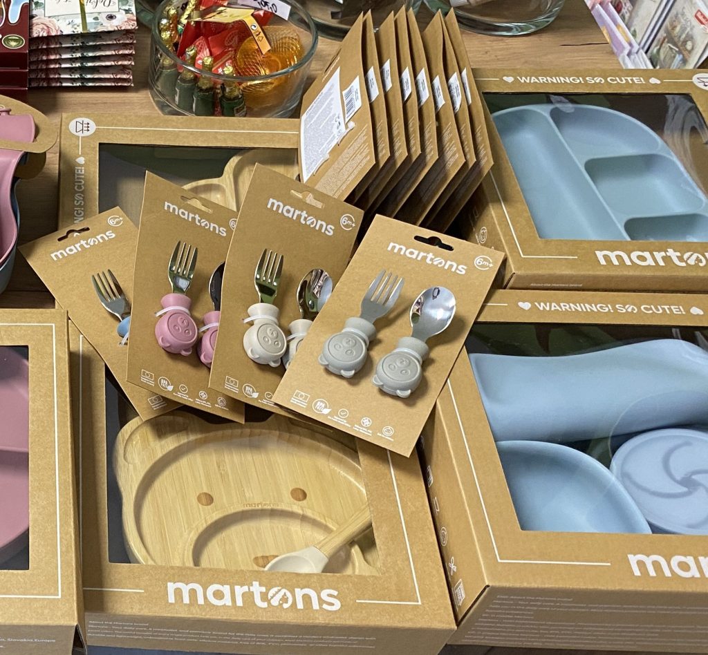 Bambusové a silikónové jedálenské produkty Martons