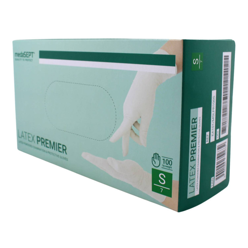 E-shop Latexové rukavice MEDASEPT púdrované S 100ks
