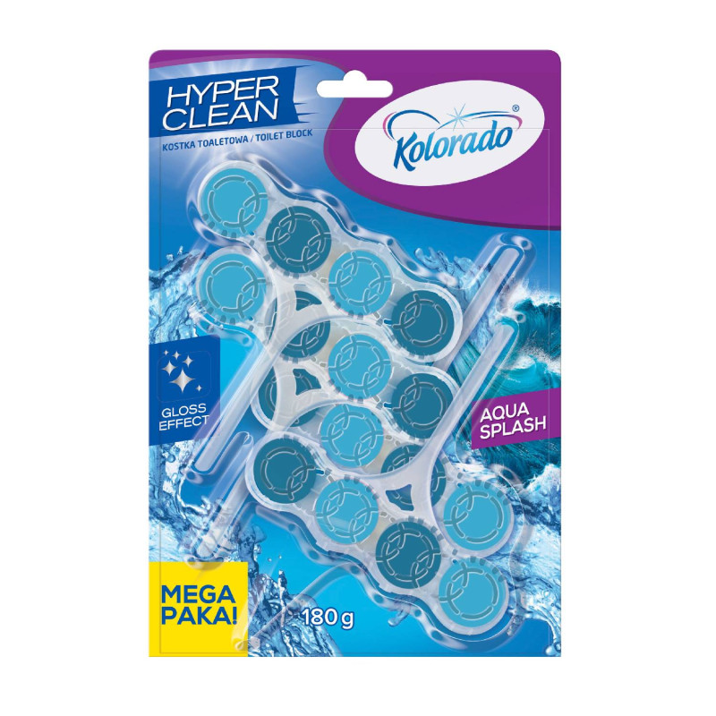 E-shop WC blok Kolorado Hyper Clean  AQUA SPLASH 4x45g
