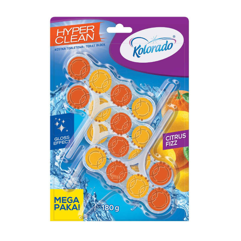 E-shop WC blok Kolorado Hyper Clean CITRUS FIZZ 4x45g