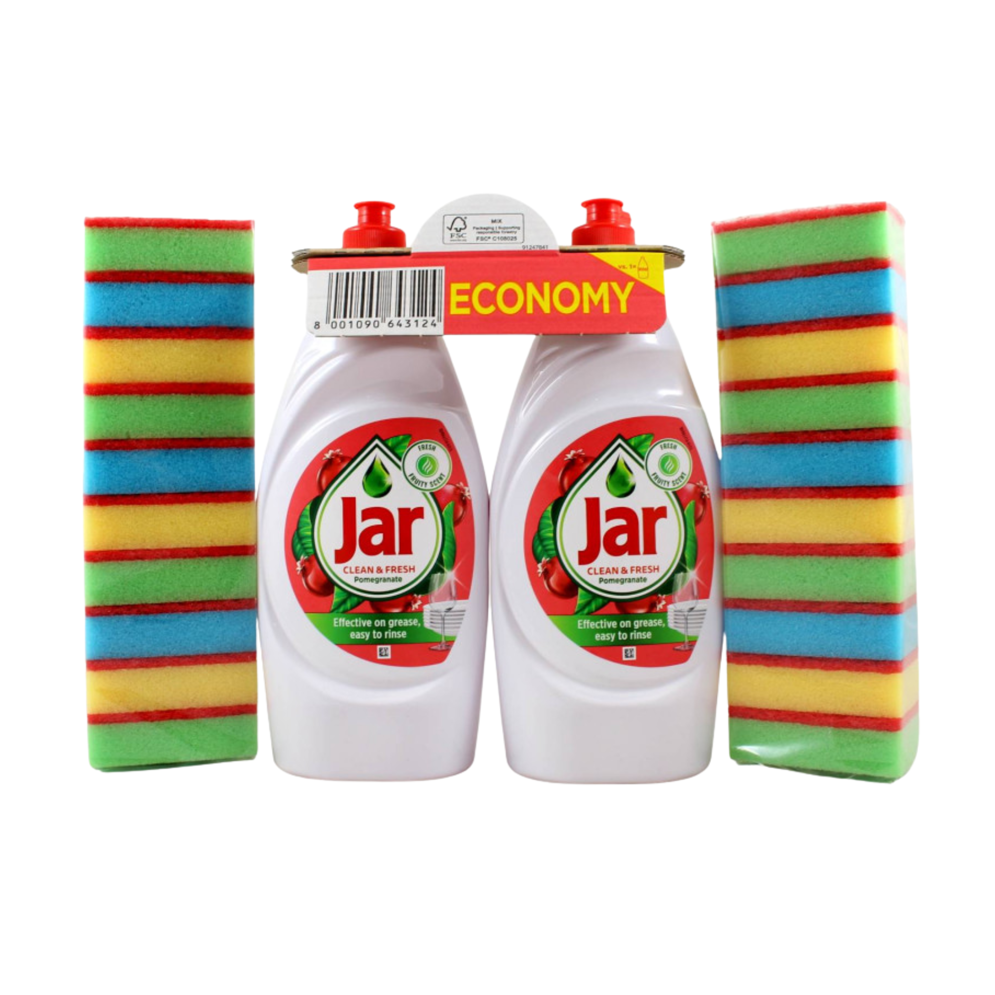 E-shop Jar CLEAN FRESH Pomegranate 2x900ml+2x10ks hubky na riad GRATIS