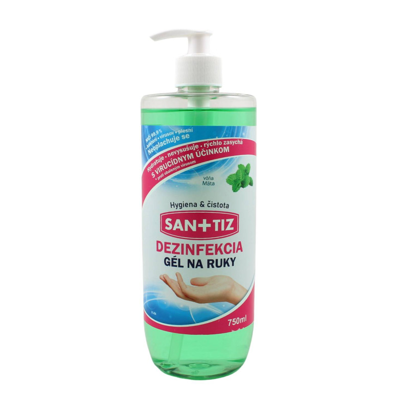 E-shop SANITIZ dezinfekčný gél na ruky 750ml