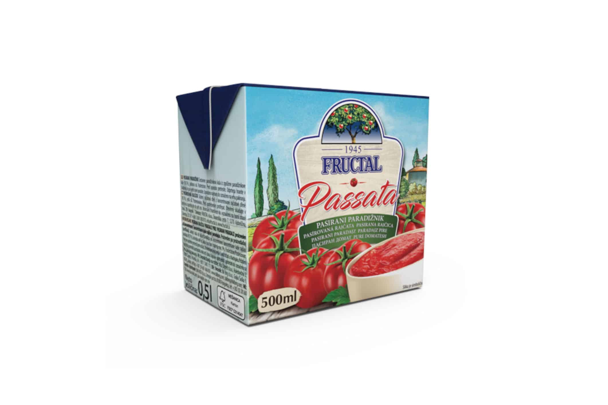 E-shop Fructal paradajky pasírované 500ml