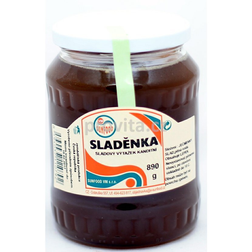 E-shop Sunfood Sladenka jačmenný slad sklo 890g
