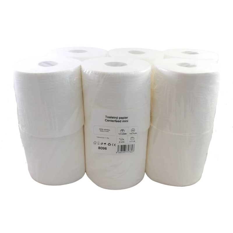E-shop Toaletný papier 2vrst. JUMBO - SYSTEM centerfeed, 111m -12ks