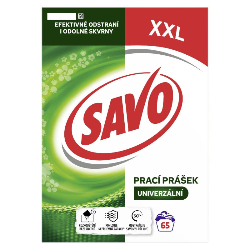 E-shop SAVO Prací prášok Univerzálny Box 4,55 kg/65 pd