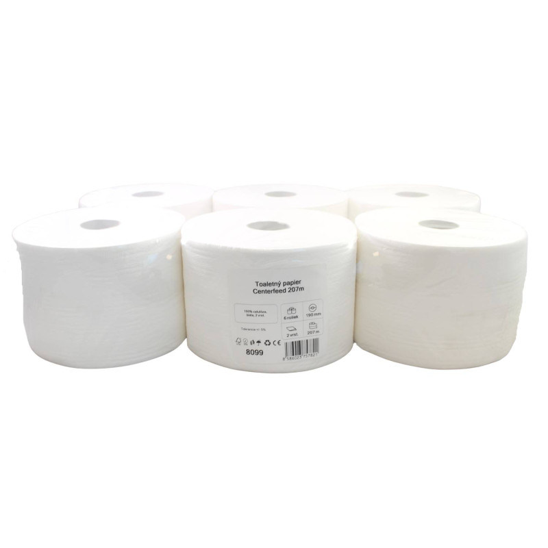 E-shop Toaletný papier Smart One Centerfeed, 207m, 2vrst., 100% cel. – 6ks