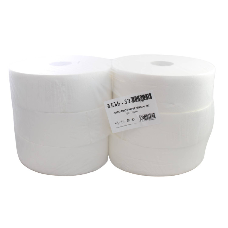 E-shop Toaletný papier JUMBO Ø​ 28 CM, 2 vrstvový, 250 M - 6ks