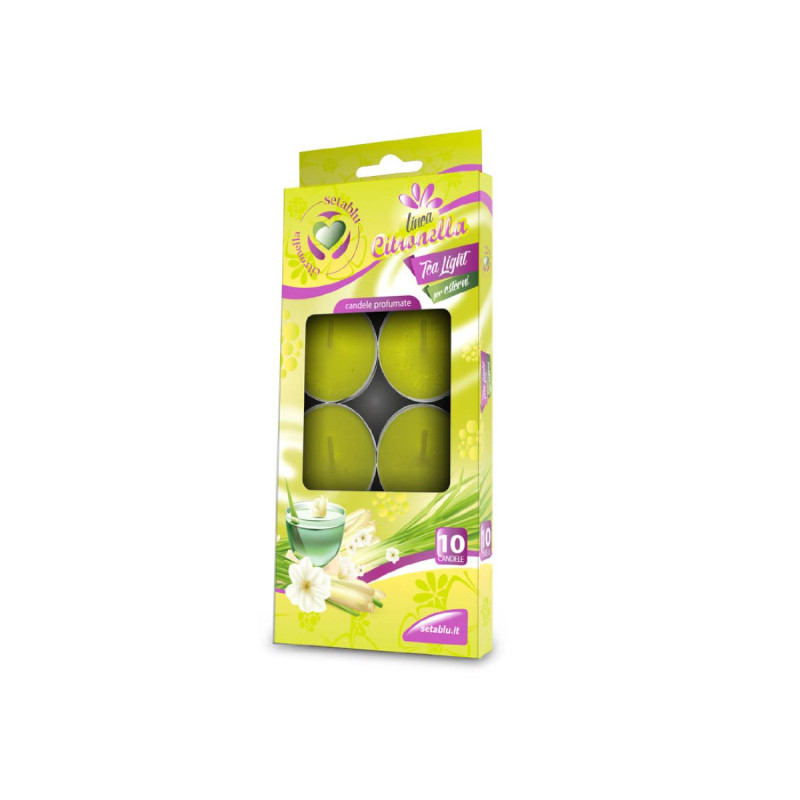 E-shop Citronella - čajové repelentné sviečky 10 ks/100 g
