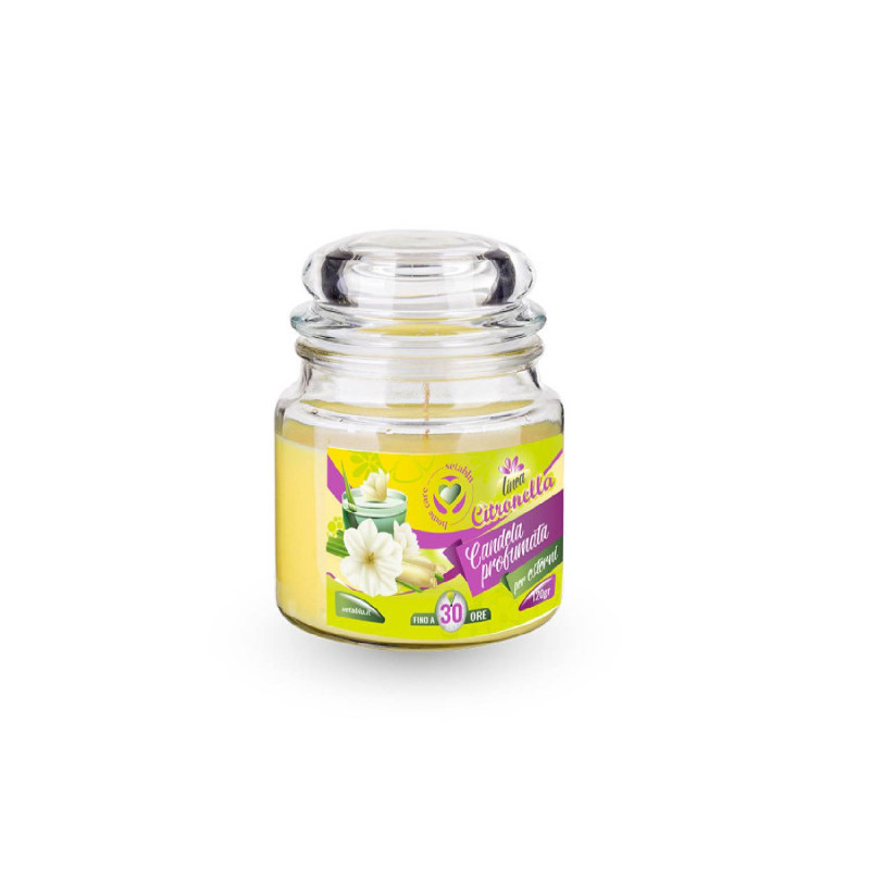 E-shop Citronella - repelentná sviečka v skle 120g