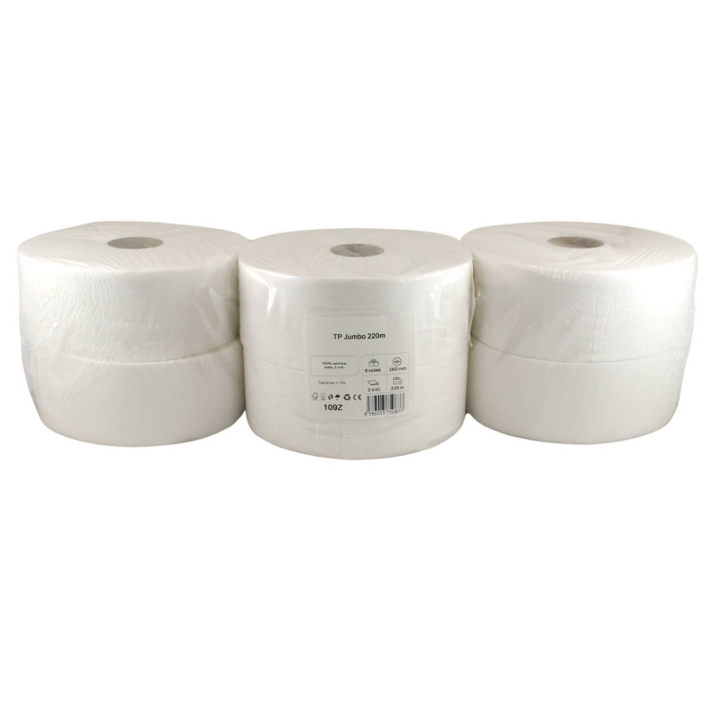 E-shop Toaletný papier JUMBO Ø 26 CM, 2 vrst., 220 M (6ks) SOFT