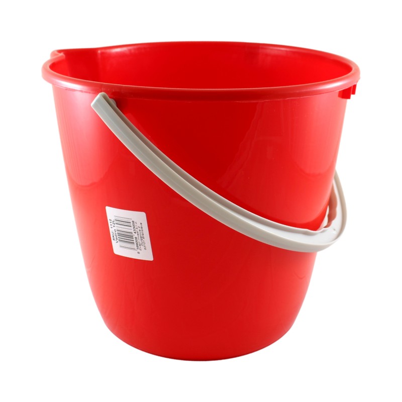 E-shop Vedro okrúhle, plastové – červené 12l