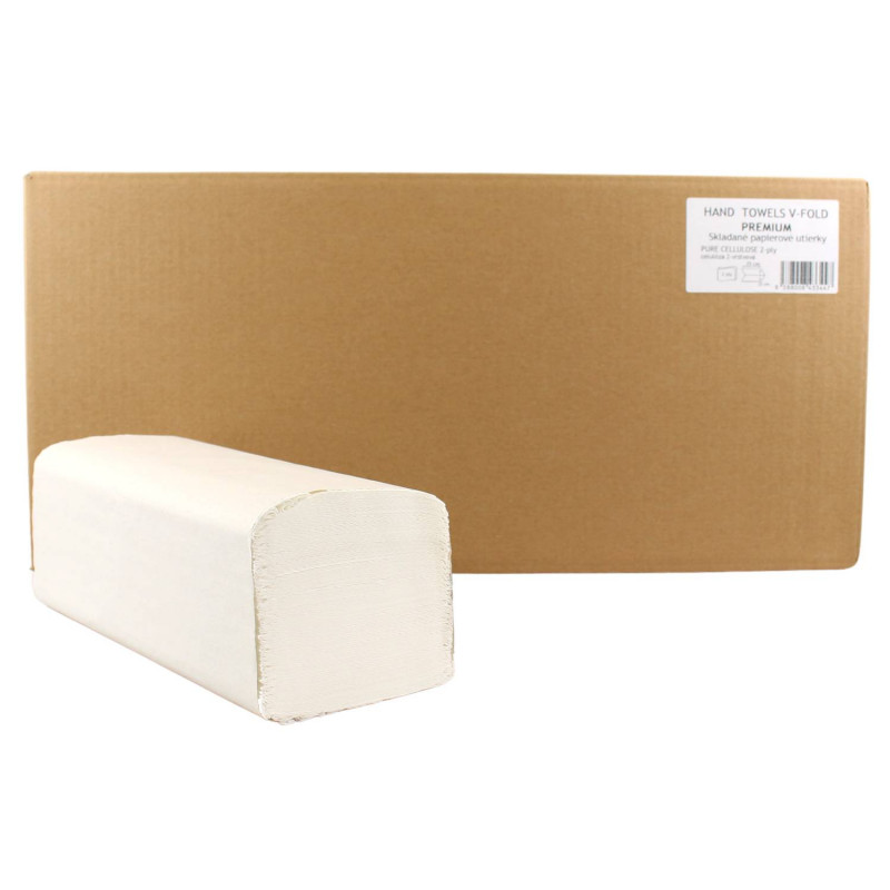 E-shop ZZ skladané papierové utierky 25x20 CM ,2vr.100 % celulóza (3000ks)