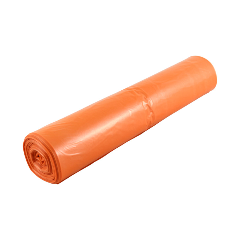 E-shop LDPE vrecia oranžové 700x1100/40mic 120L 25 ks