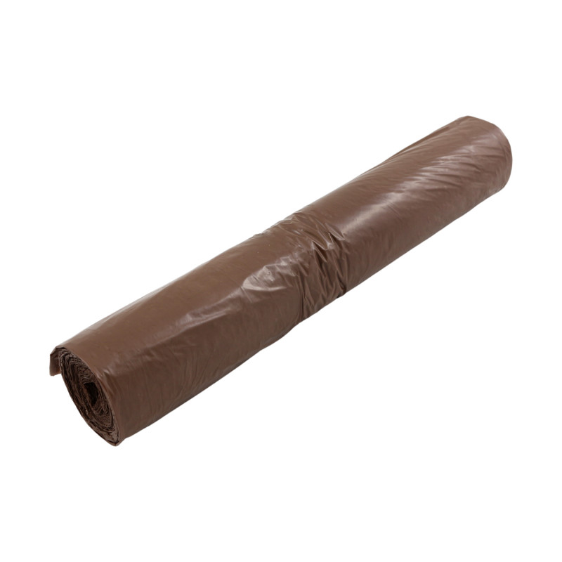 E-shop LDPE vrecia hnedé 600x700/25mic 60L 25 ks