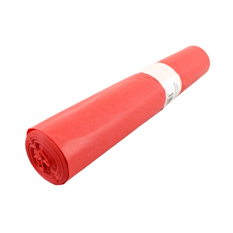 E-shop LDPE vrecia červené 600x700/40mic  60L   25ks