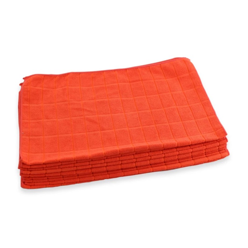E-shop Handra z mikrovlákna podlahová KARO červená 1ks, 50 x 60 cm