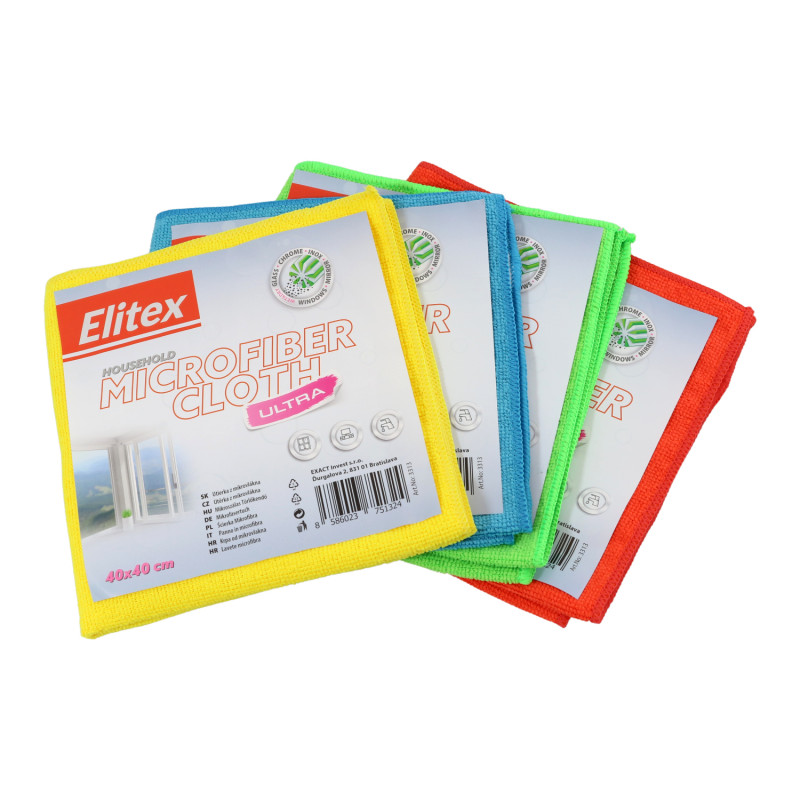 E-shop Utierka z mikrovlákna ELITEX PROFI ULTRA mix farieb 1ks, 40 x 40 cm