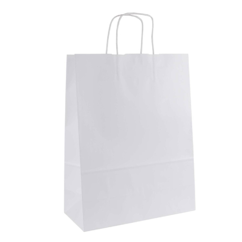 E-shop Papierová taška biela pevná 0,14 eur/1ks 250x150x290cm - 50ks