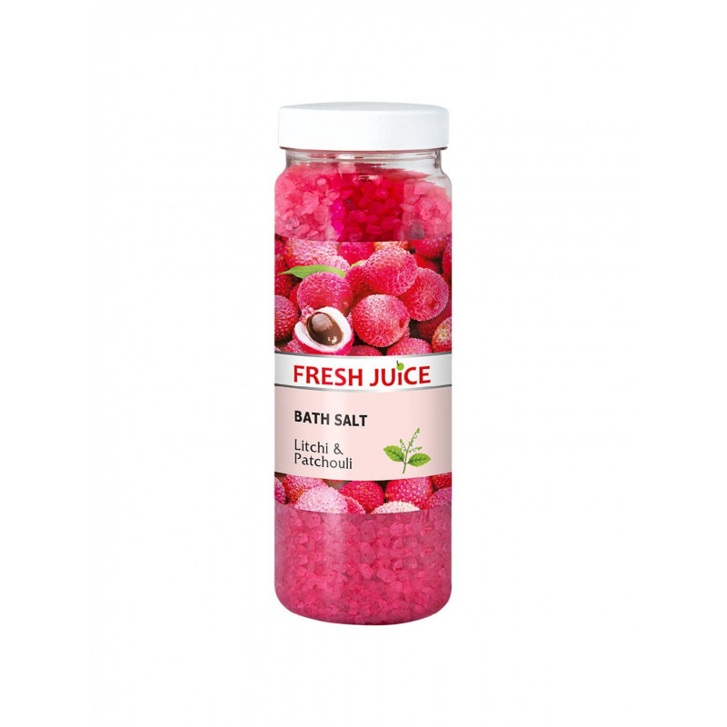 E-shop Fresh Juice Kúpeľná soľ Litchi Patchouli 700g