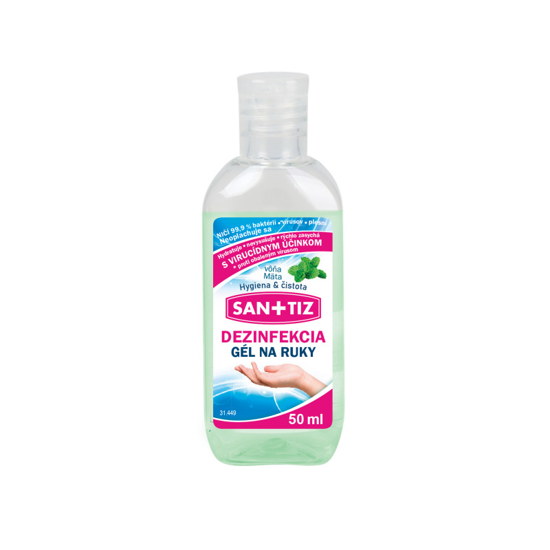 E-shop SANITIZ dezinfekčný gél na ruky 75ml