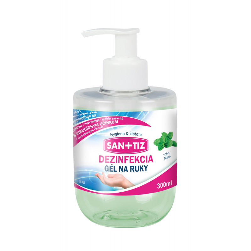 E-shop SANITIZ dezinfekčný gél na ruky 300ml