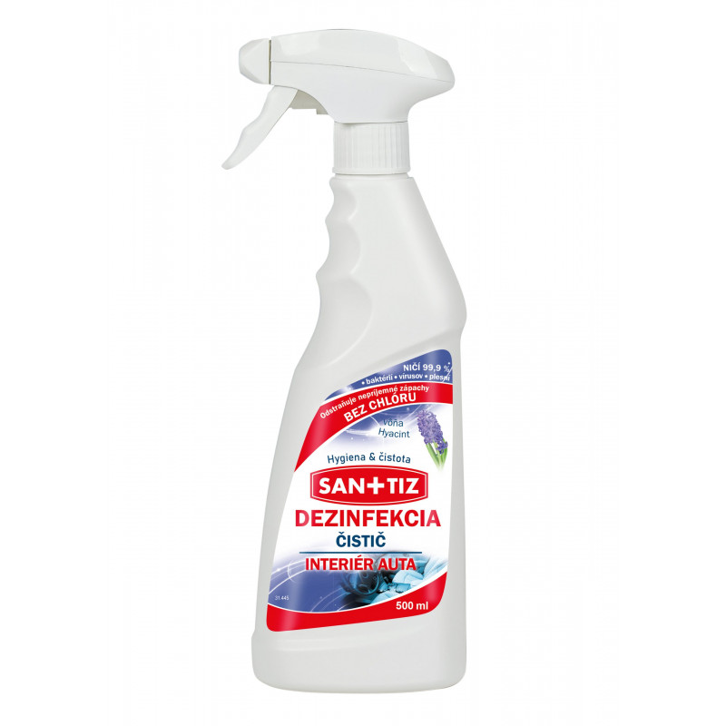 E-shop SANITIZ čistiaci dezinfekčný prostriedok na interiér auta 500ml