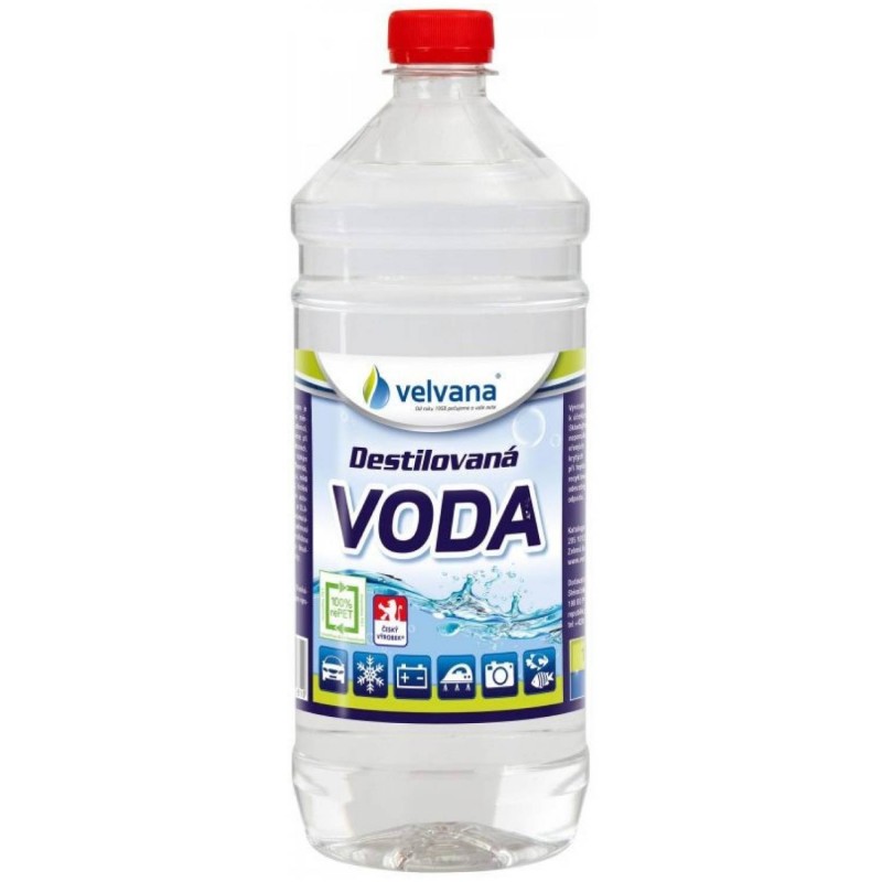 E-shop Destilovaná voda VELVANA 1L
