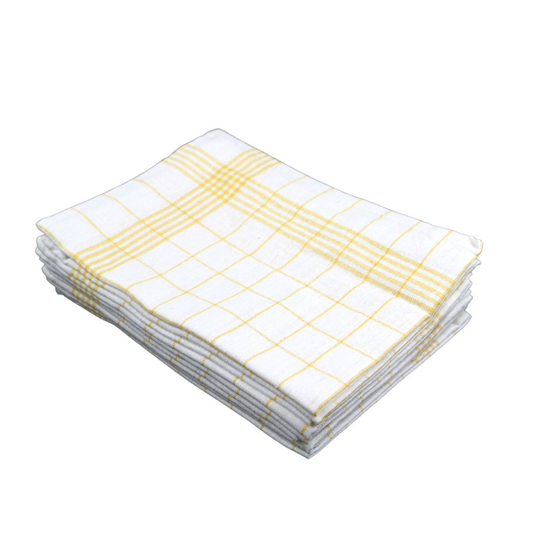 E-shop Kuchynská utierka bavlnená žltá 60g 50x70cm 10ks