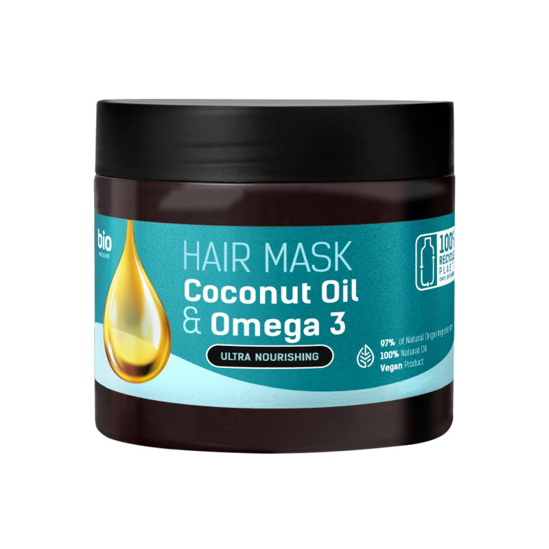 E-shop BIO naturell hair mask Coconut Oil  Omega 3 - 295ml