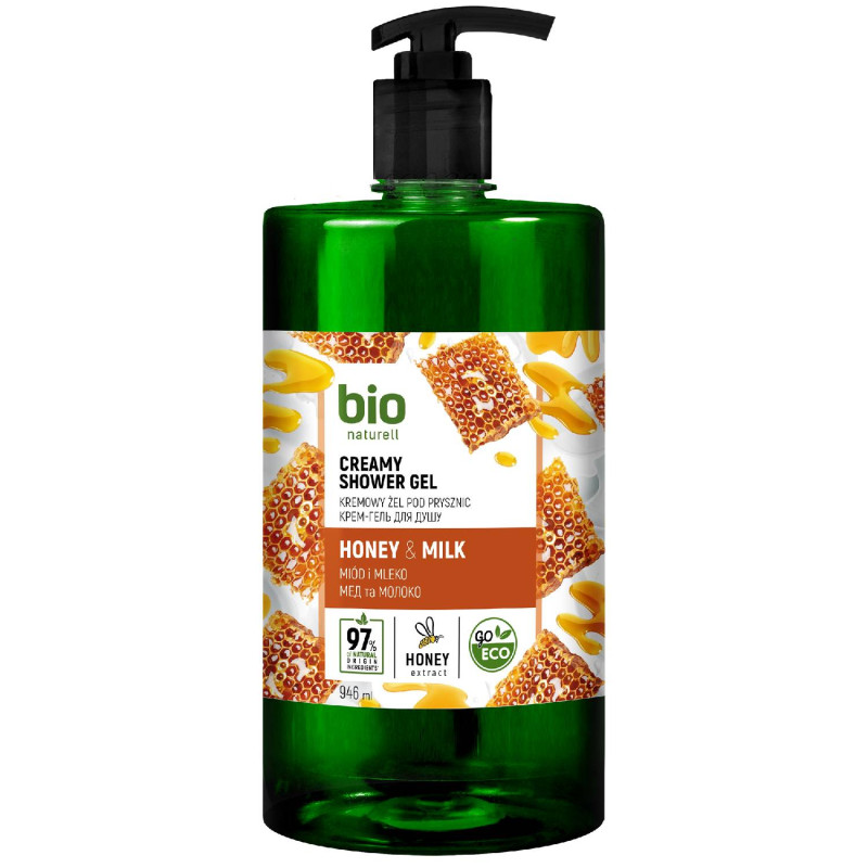 E-shop BIO naturell sprchový gél HONEY  MILK 946ml