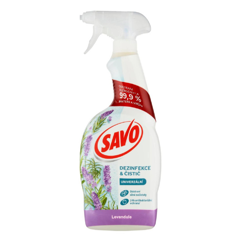 E-shop Savo antibakteriálny- univerzálny sprej levanduľa 700 ml