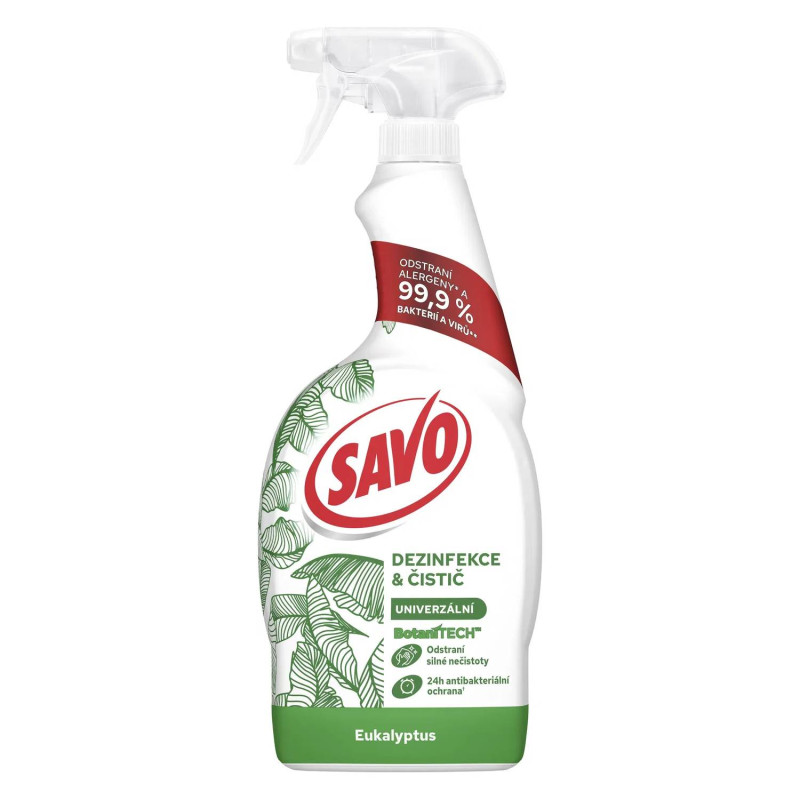 E-shop Savo Botanitech čistiaci a dezinfekčný sprej Eukalyptus 700 ml