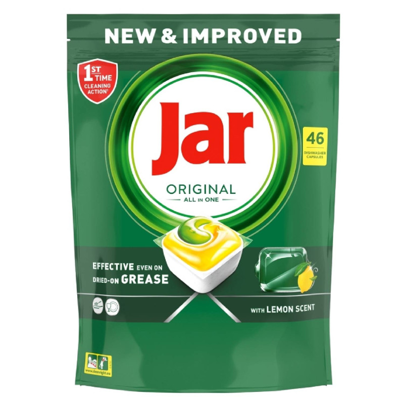 E-shop JAR Tablety do umývačky Original All-in-One Yellow 46 ks