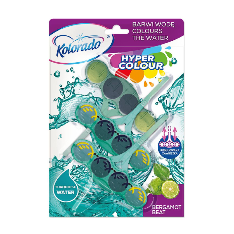 E-shop WC blok Kolorado Hyper Color BERGAMOT BEAT 3x45g