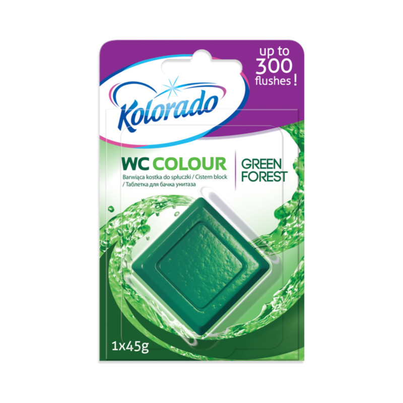 E-shop Kolorado WC čistiaca kocka ZELENÝ LES 45g