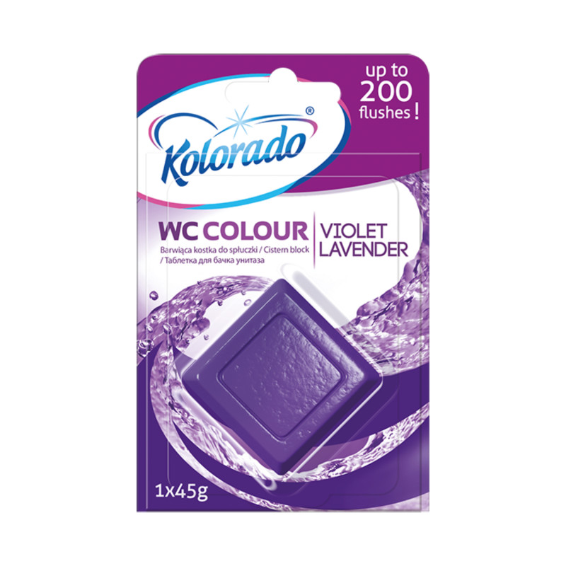 E-shop Kolorado WC čistiaca kocka FIALOVÁ LEVANDUĽA 45g