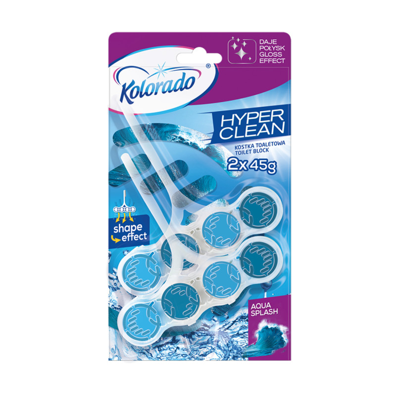 E-shop WC blok Kolorado Hyper Clean AQUA SPLASH 2x45g